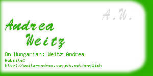 andrea weitz business card